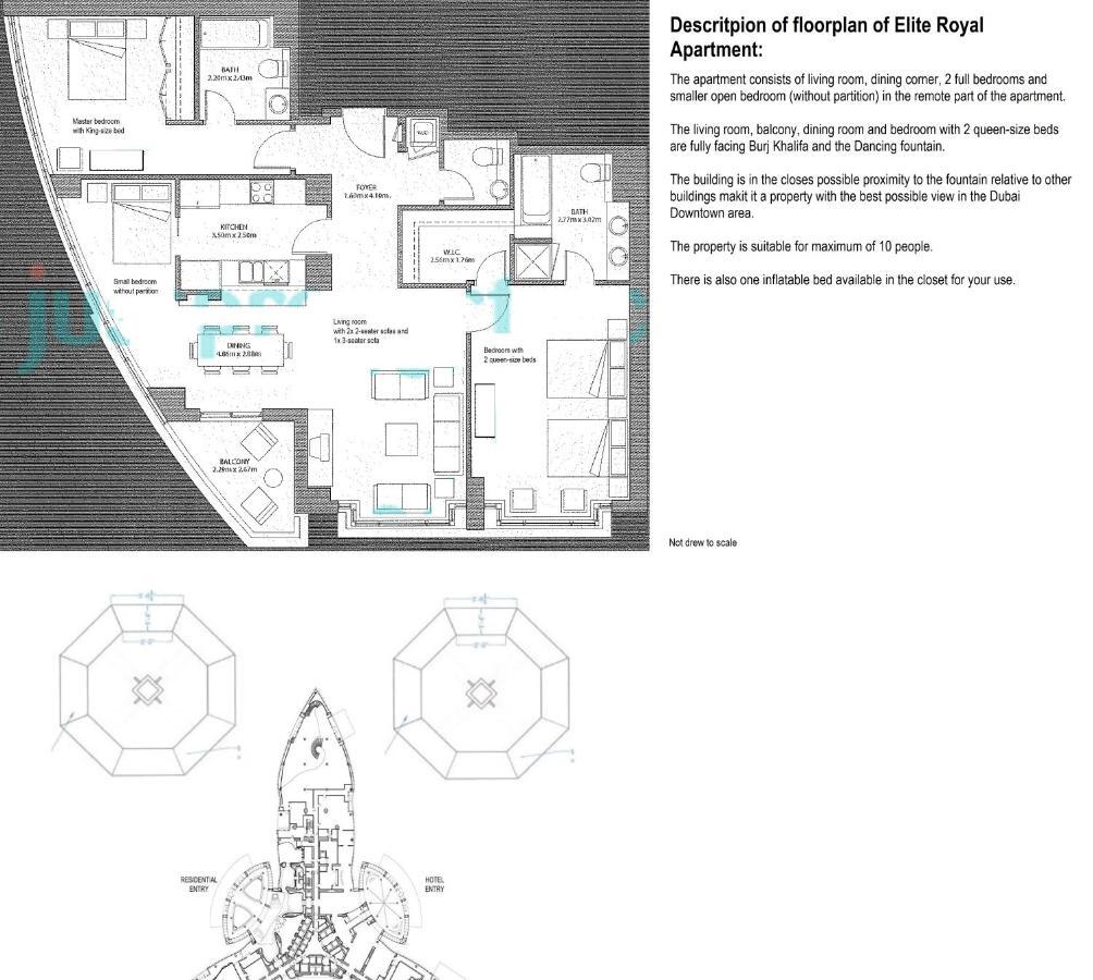 Elite Royal Apartment - T3 - Full Burj Khalifa & Fountain View Dubái Exterior foto
